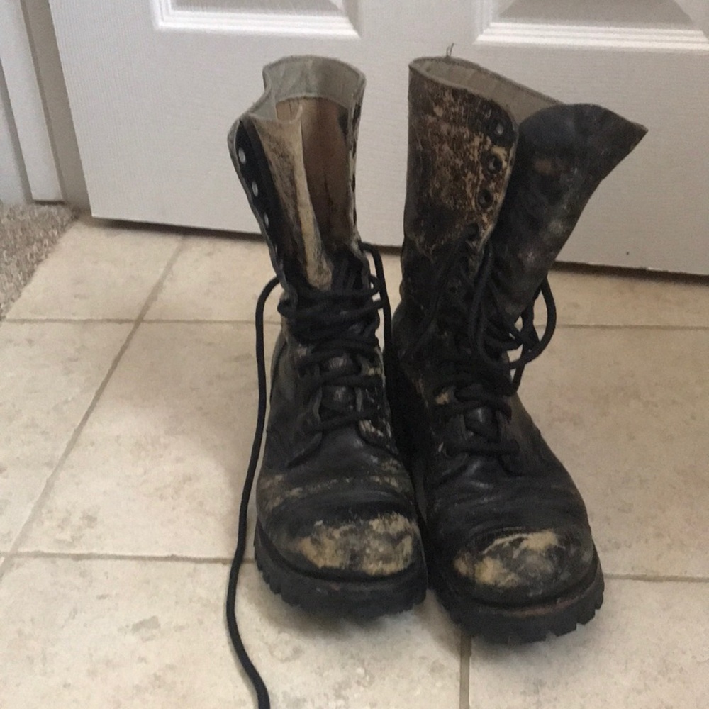 Vintage Military Vietnam Era Combat Boots. Men’s 9.